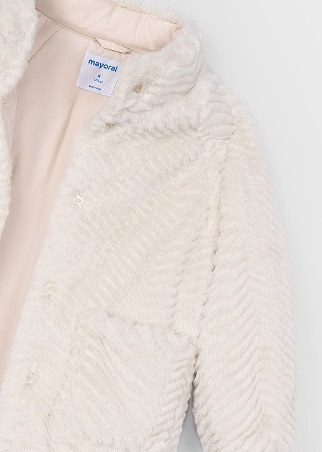 CAPPOTTINO IN PELLICCETTA BEIGE - Noi da piccoli
