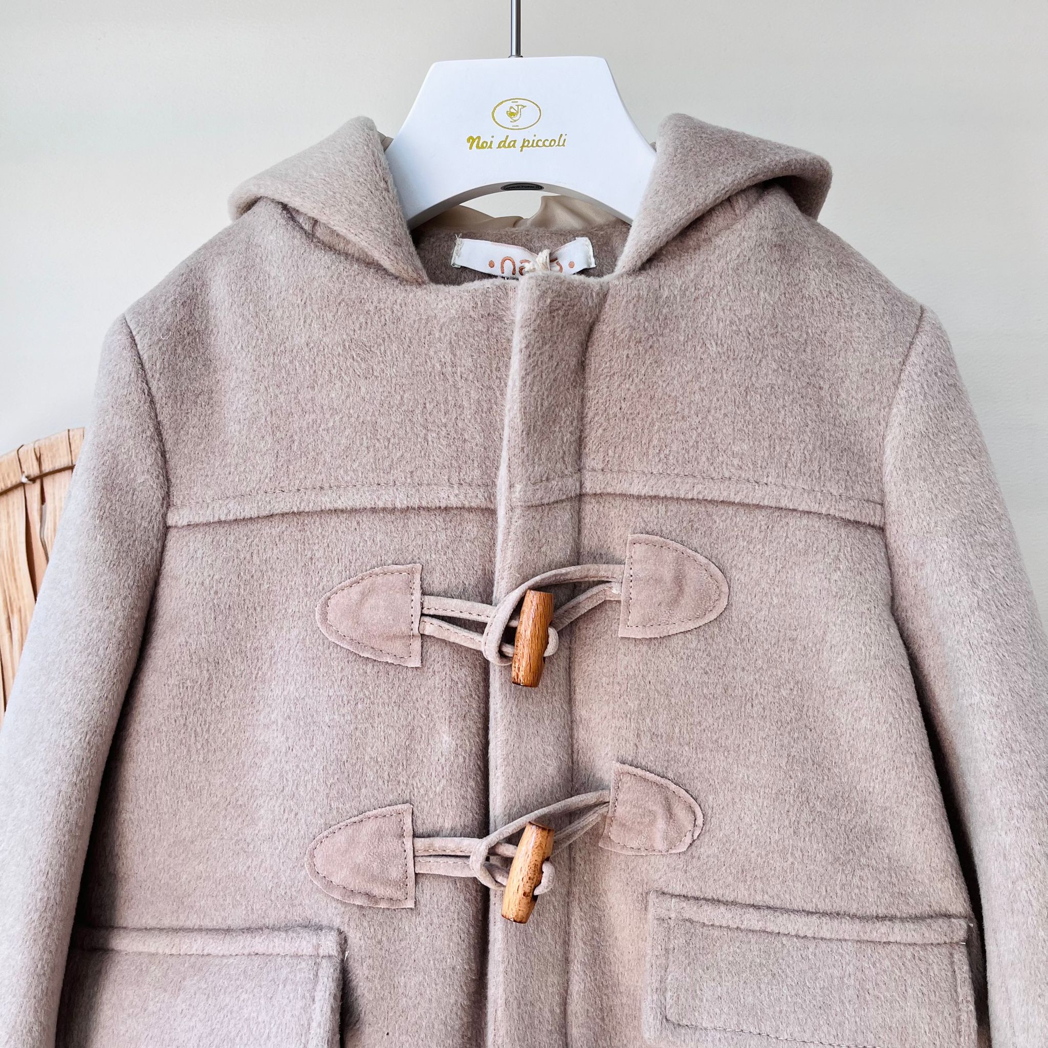 CAPPOTTINO MONTGOMERY IN PANNO BEIGE - Noi da piccoli