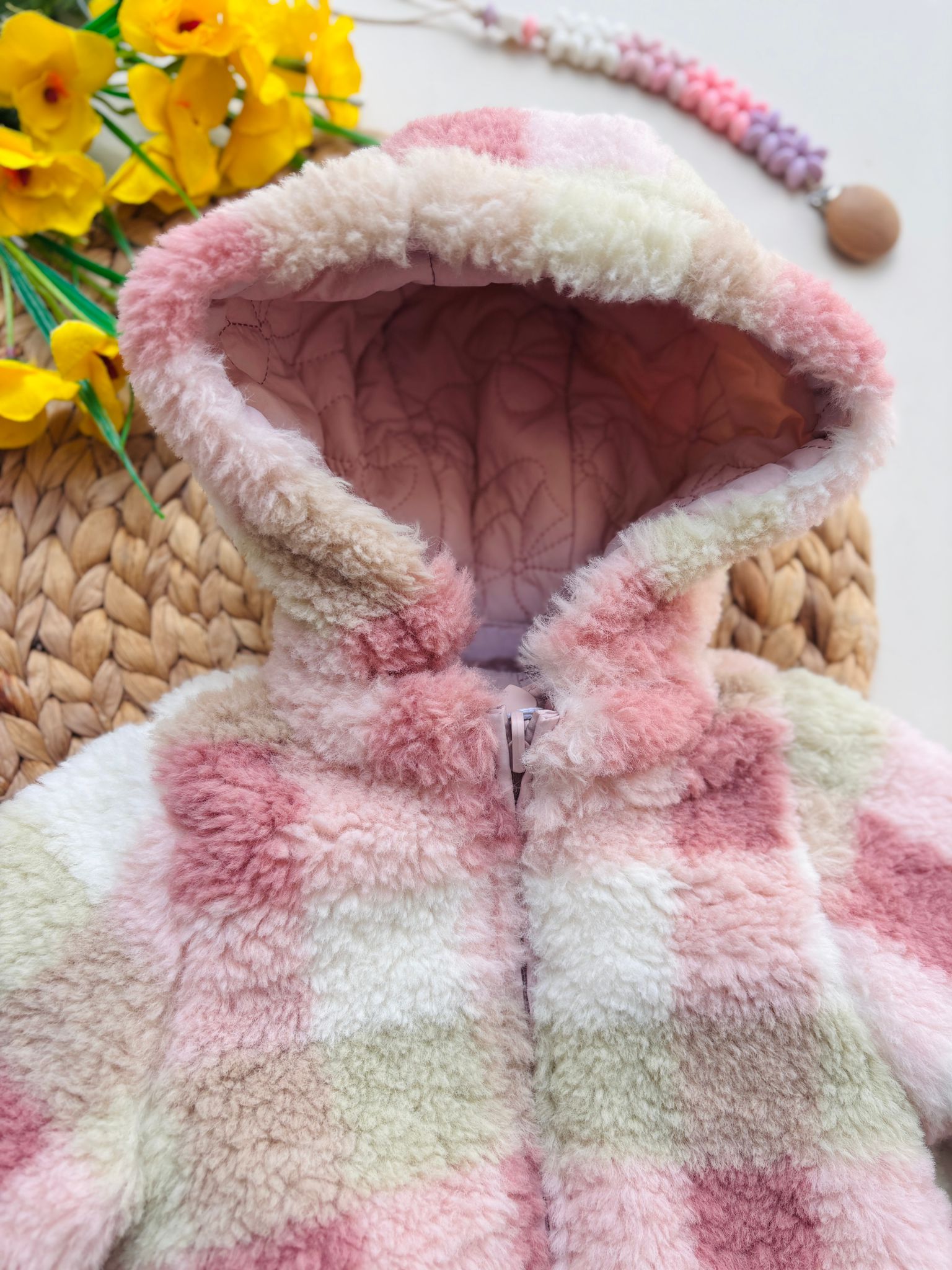 CAPPOTTINO Pelliccia ROSA - Noi da piccoli