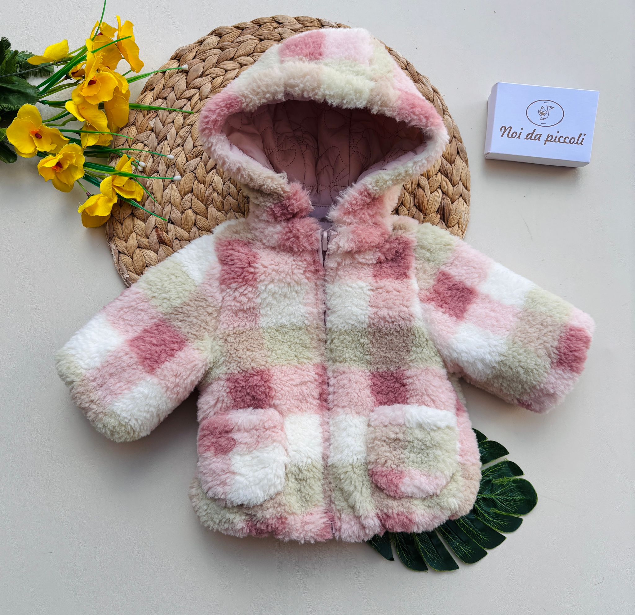 CAPPOTTINO Pelliccia ROSA - Noi da piccoli