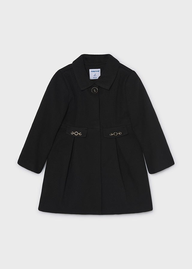 CAPPOTTO IN COTONE CALDO NERO - Noi da piccoli