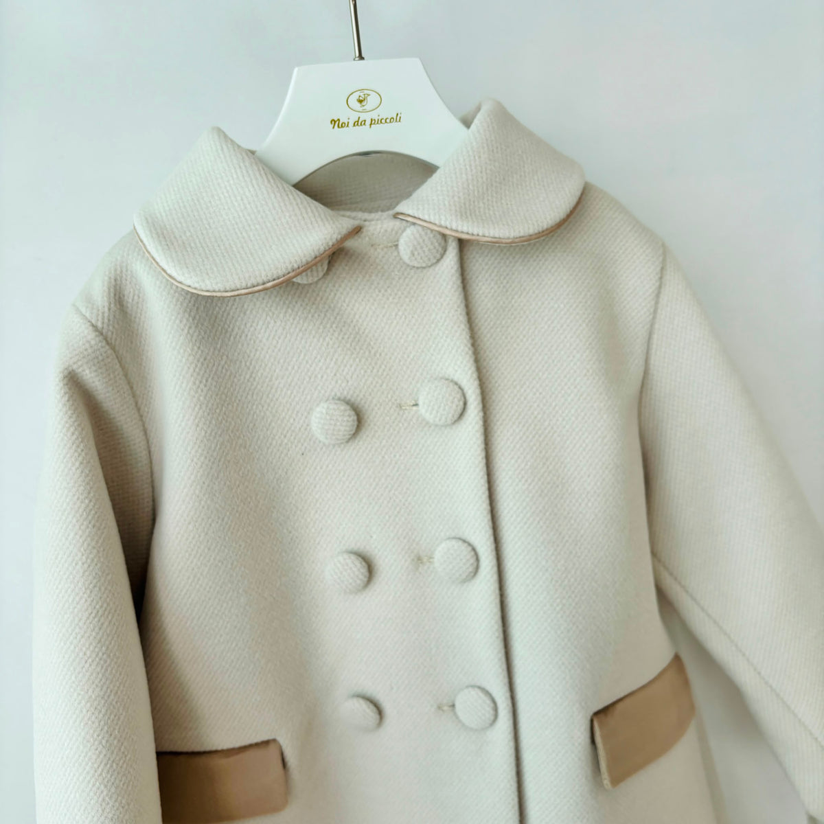 CAPPOTTO IN PANNO BEIGE - Noi da piccoli