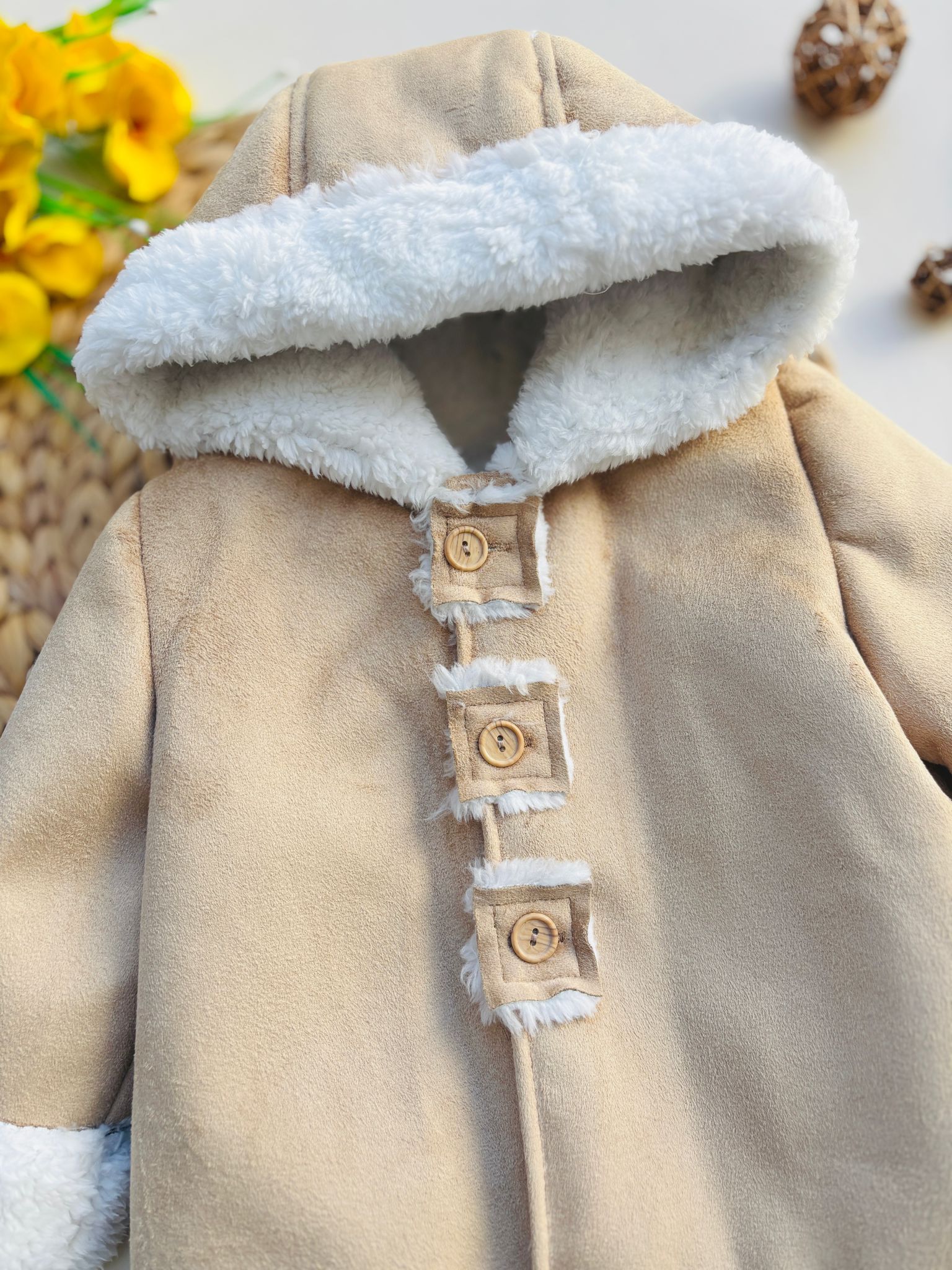 CAPPOTTO IN PANNO CAMMELLO - Noi da piccoli