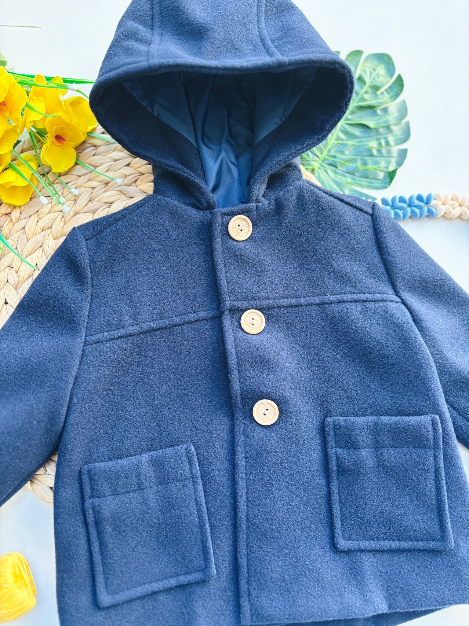 CAPPOTTO IN PANNO MARINO - Noi da piccoli