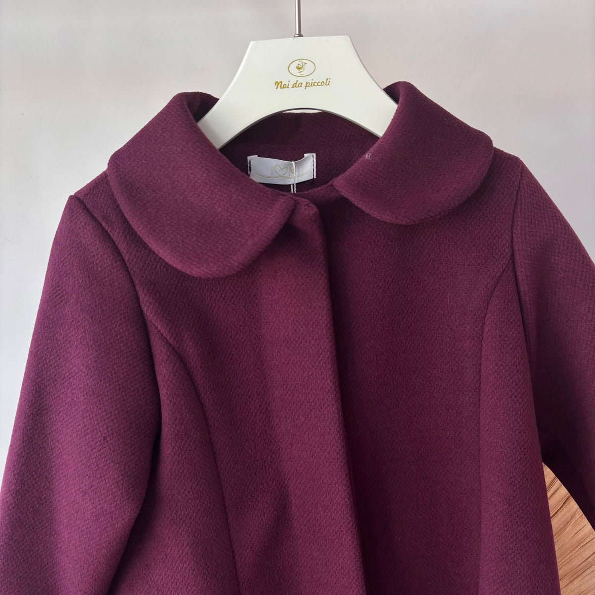 Cappotto in Panno Mygirl Borgogna Isabel - Noi da piccoli