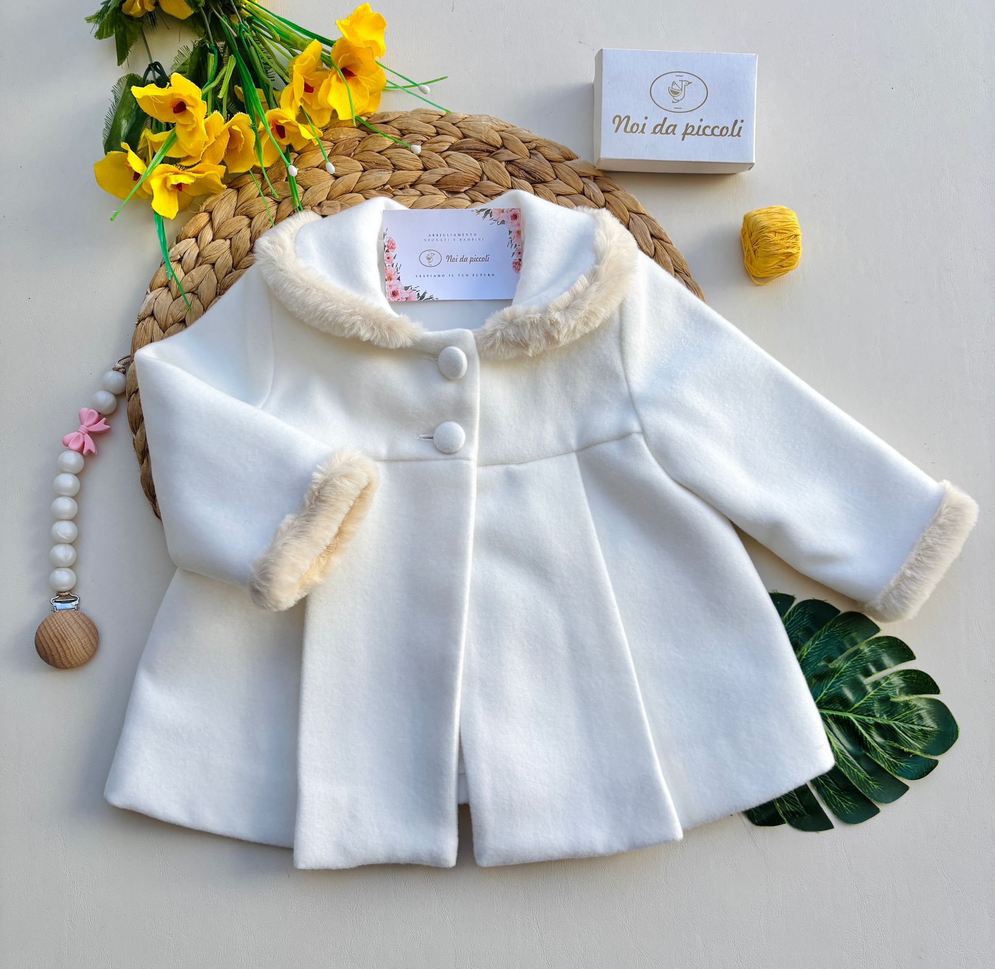 CAPPOTTO IN PANNO PANNA - Noi da piccoli