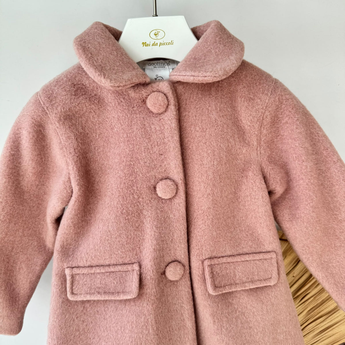CAPPOTTO IN PANNO ROSA - Noi da piccoli