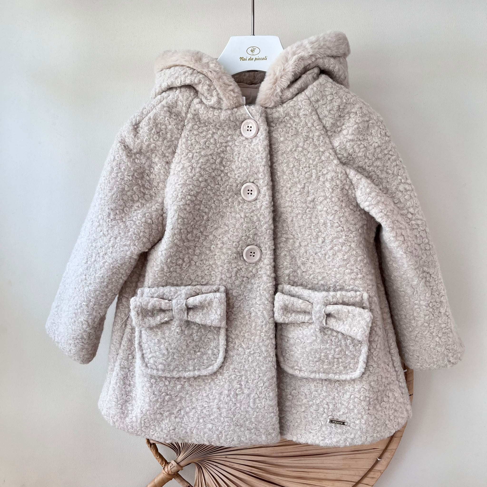 CAPPOTTO MORBIDO TEDDY BEIGE - Noi da piccoli