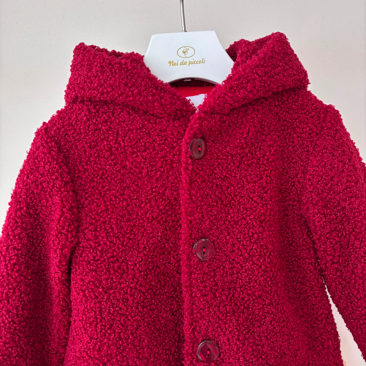 Cappotto Teddy Rosso Isabel - Noi da piccoli