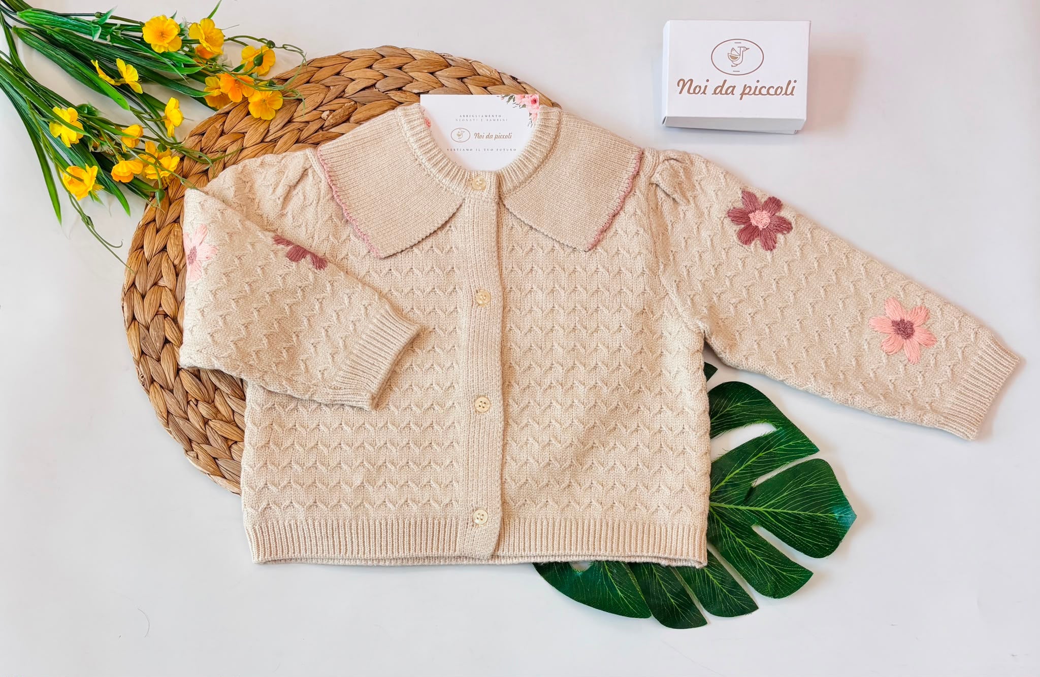 Cardigan FILATO CALDO PANNA - Noi da piccoli