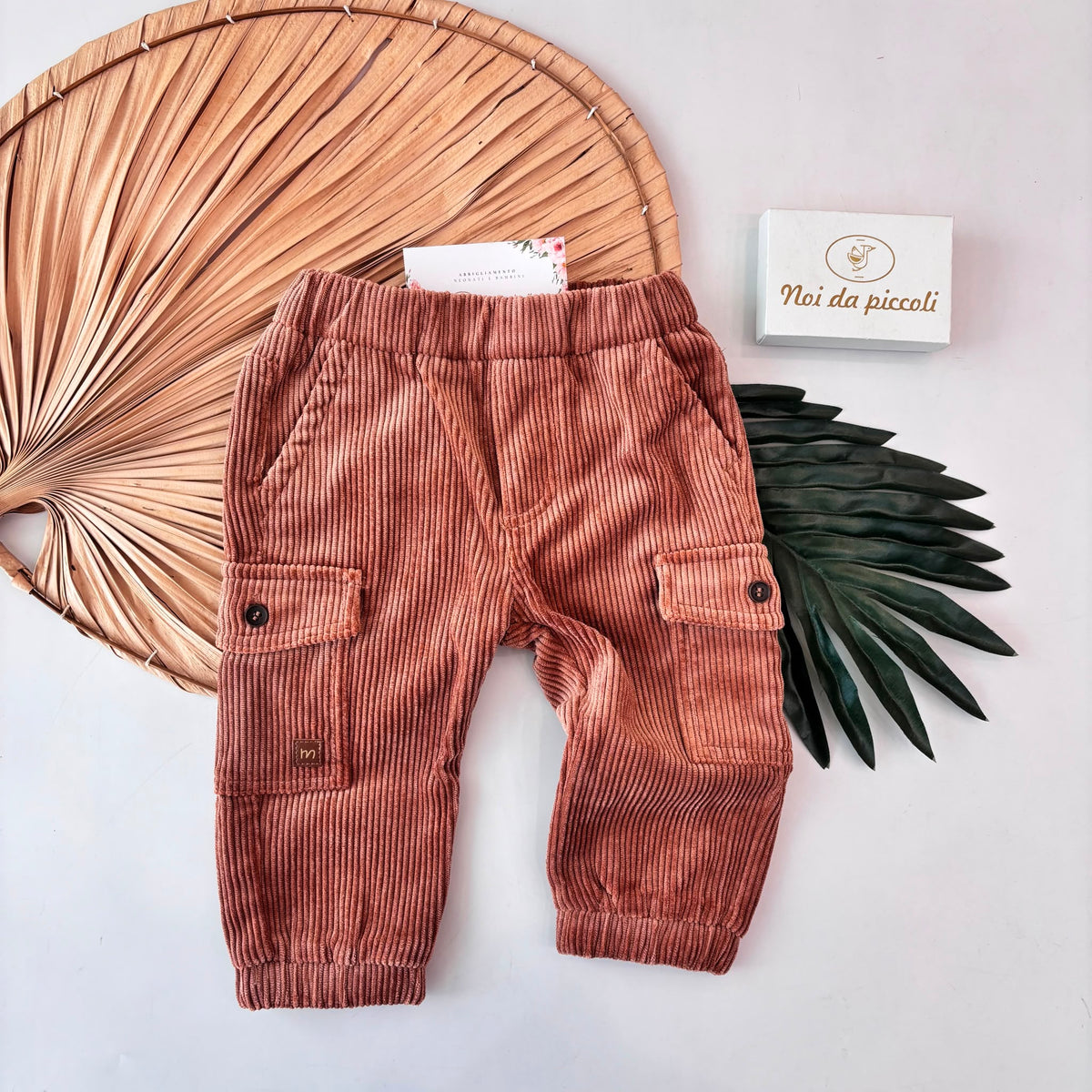 PANTALONE IN VELLUTO RUGGINE