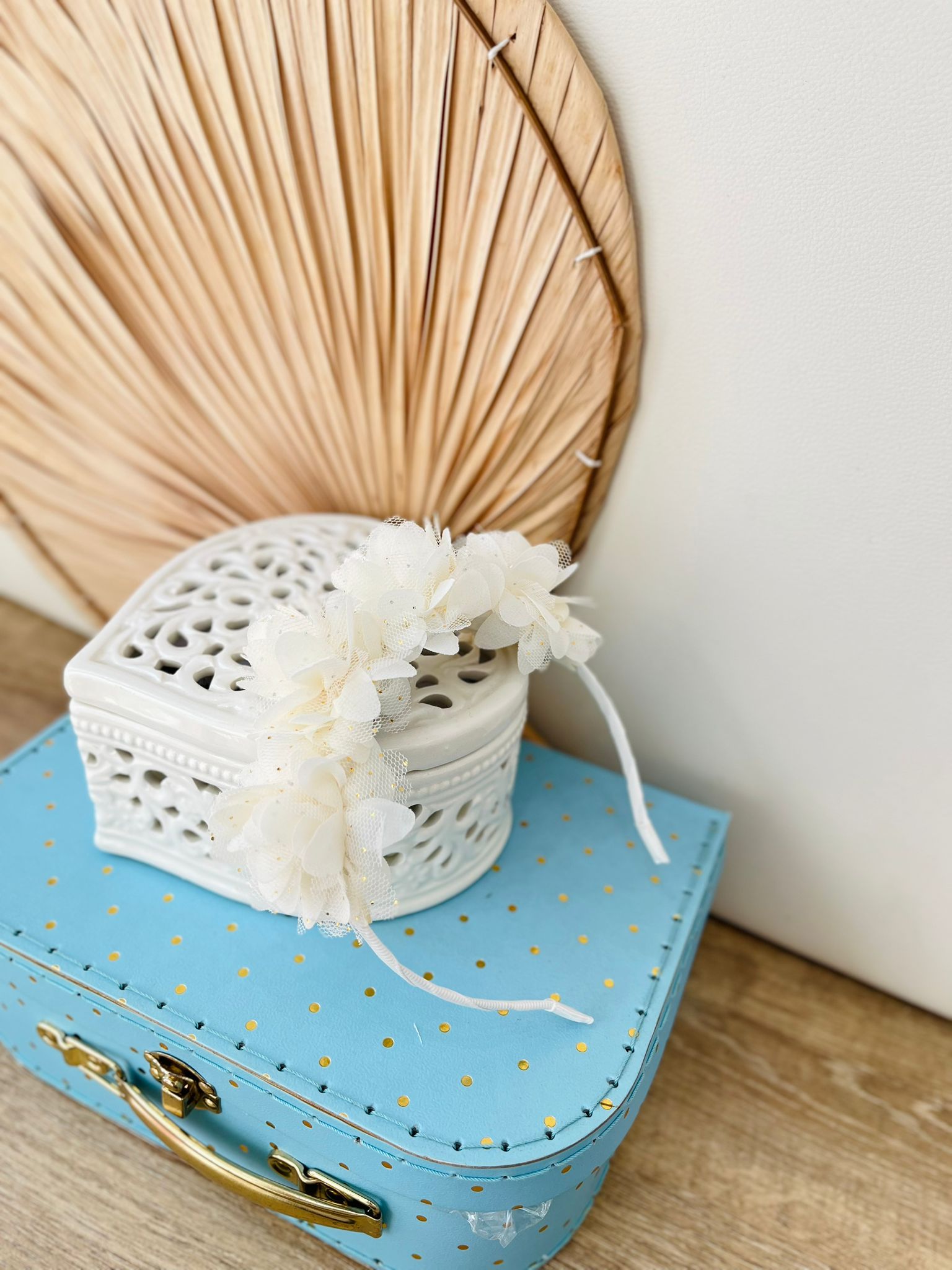 CERCHIETTO CON FIORELLINI BIANCO - Noi da piccoli