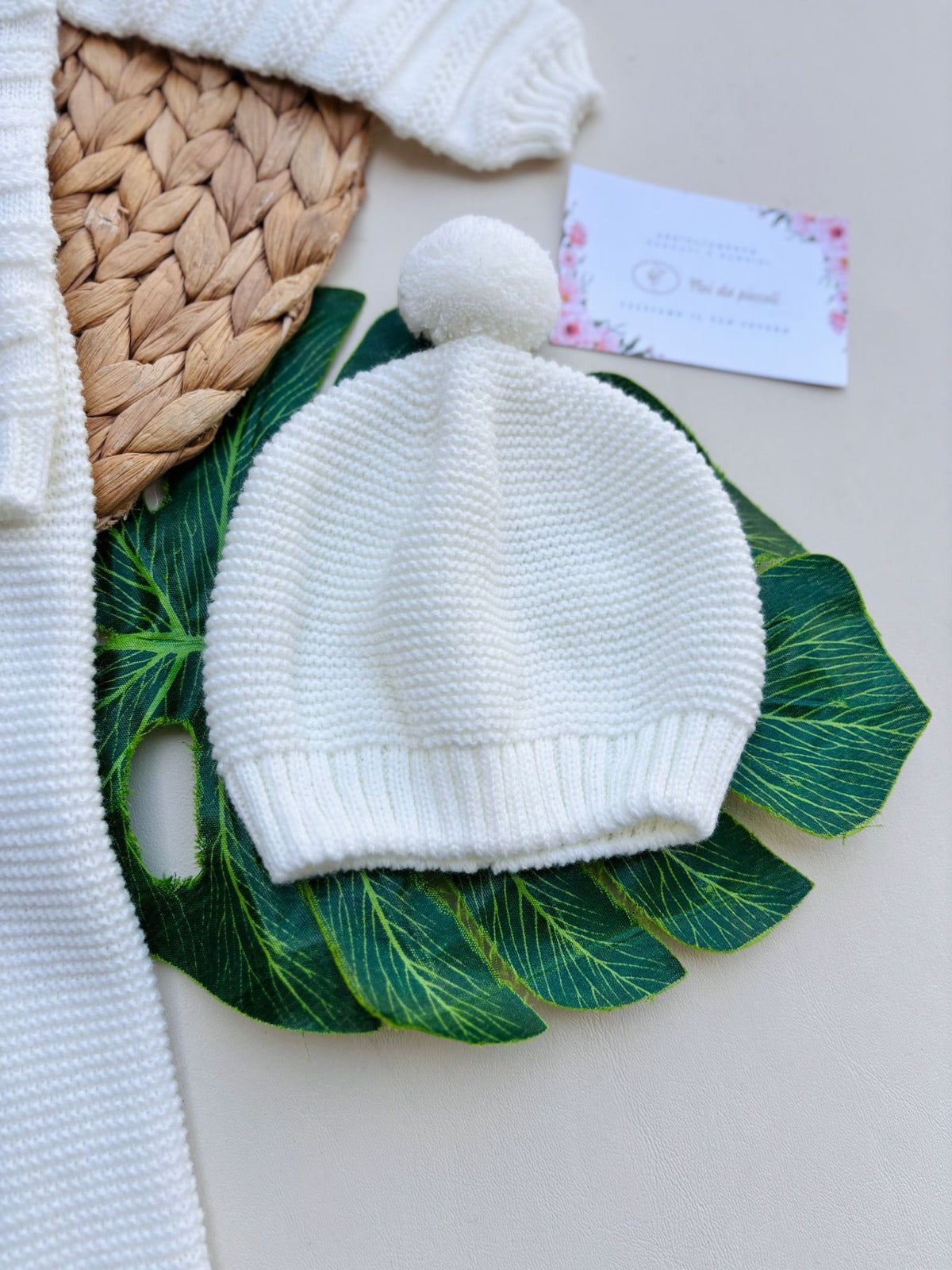 COMPLETO 2 PZ CON PARURE FILATO CALDO PANNA