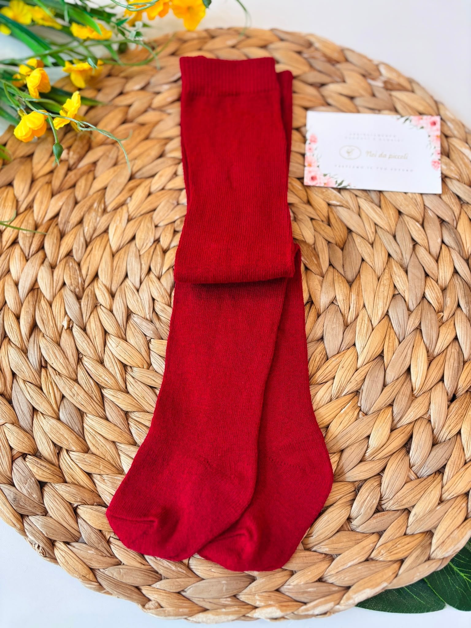 COLLANT COTONE CALDO ROSSO - Noi da piccoli