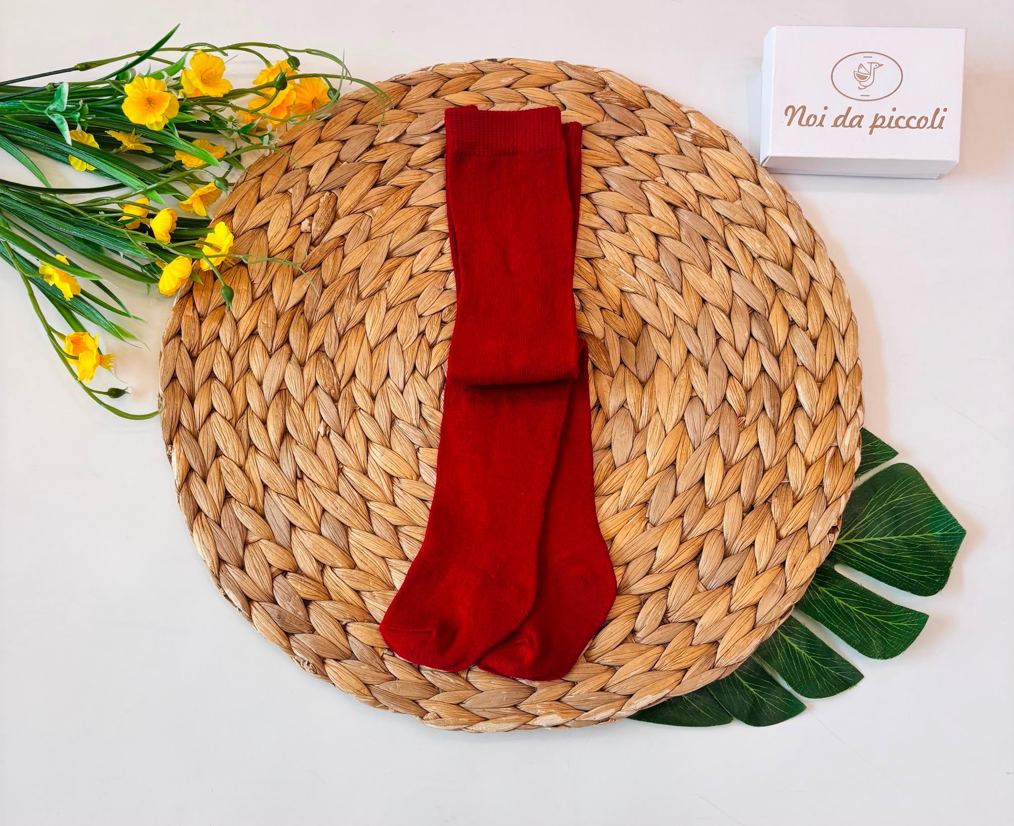 COLLANT COTONE CALDO ROSSO - Noi da piccoli