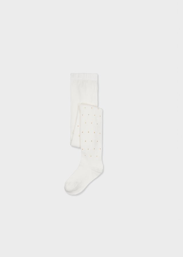 COLLANT IN COTONE CALDO BIANCO - Noi da piccoli
