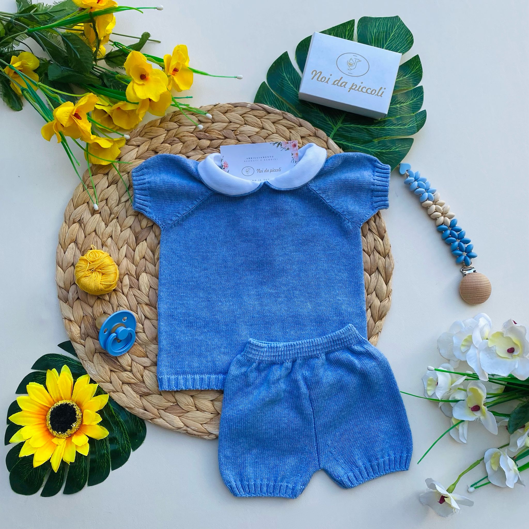 COMPLETO 2 PZ CON PANTALONCINO E MAGLIETTINA AVION - Noi da piccoli