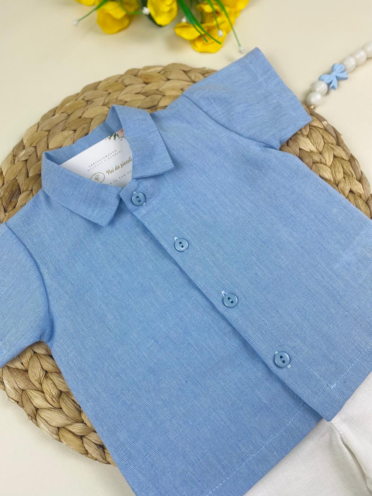 completo 2 pz Cotone Bianco - Noi da piccoli