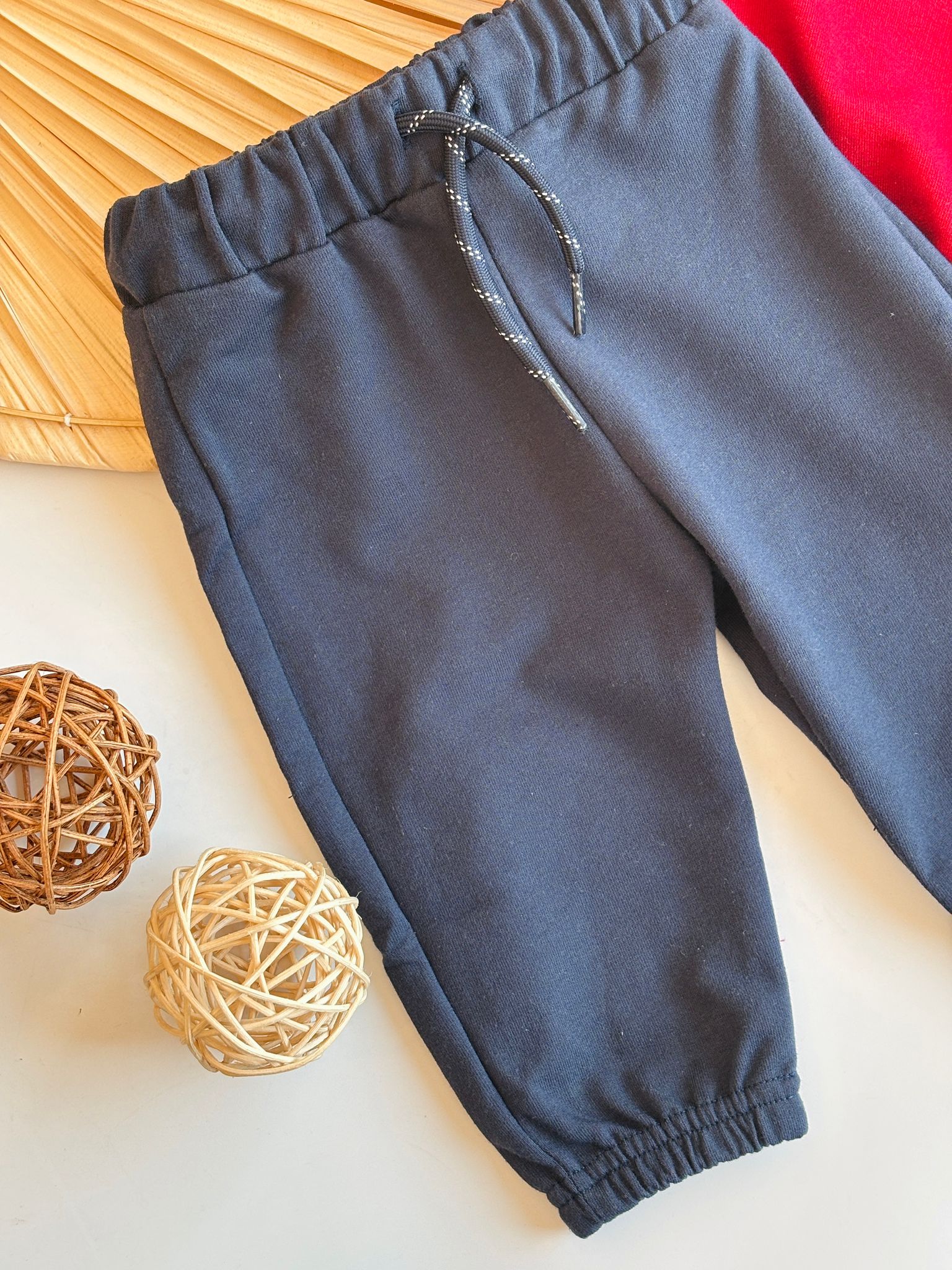 COMPLETO 2 PZ IN CALDO COTONE CON MACCHININE rojo - Noi da piccoli