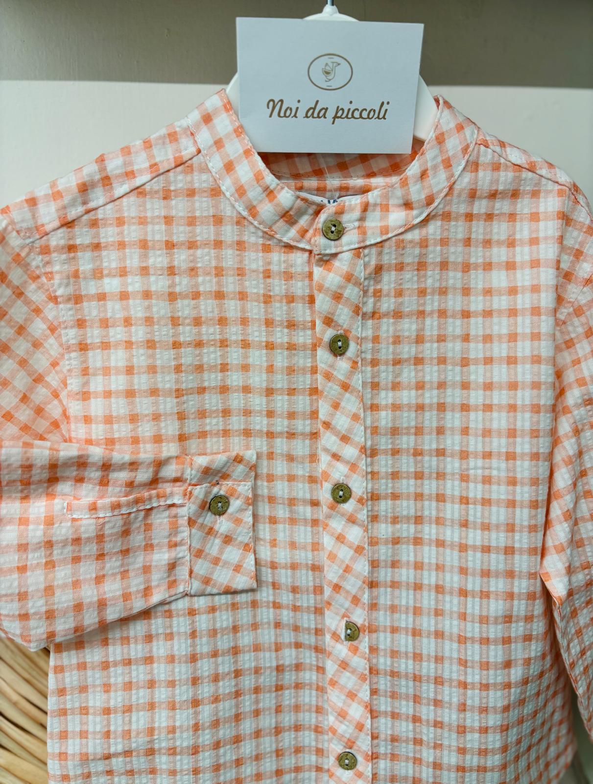 COMPLETO 2 PZ IN COTONE ARANCIO - Noi da piccoli