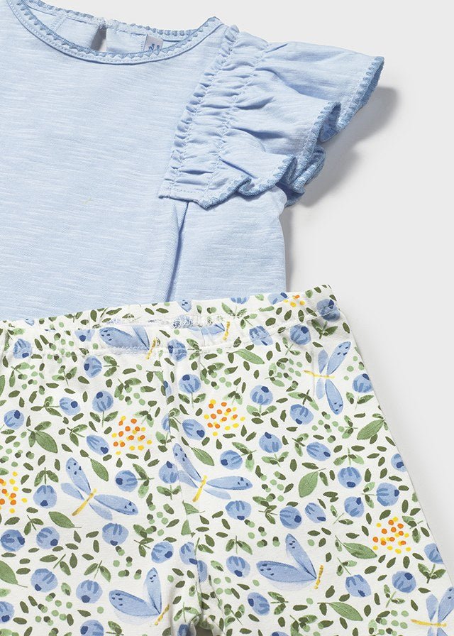 COMPLETO 2 PZ IN COTONE CIELO - Noi da piccoli