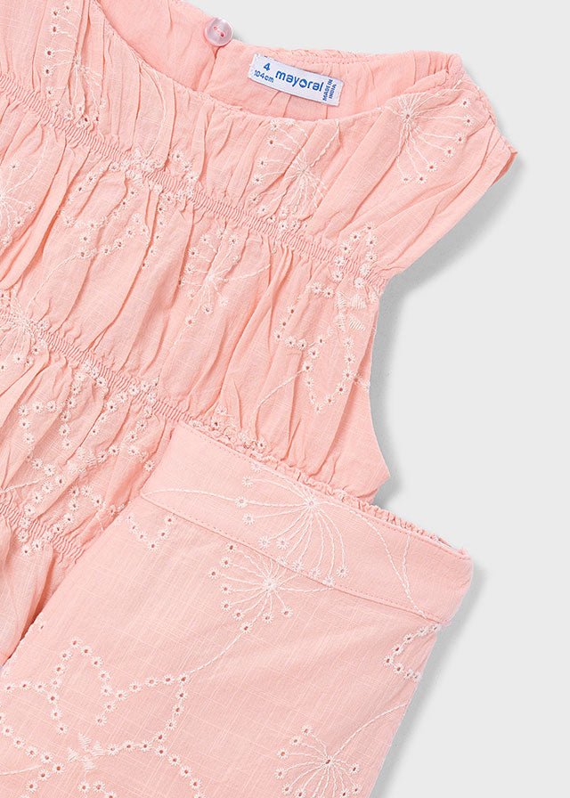 COMPLETO 2 PZ IN COTONE CON FIORELLI ROSA - Noi da piccoli