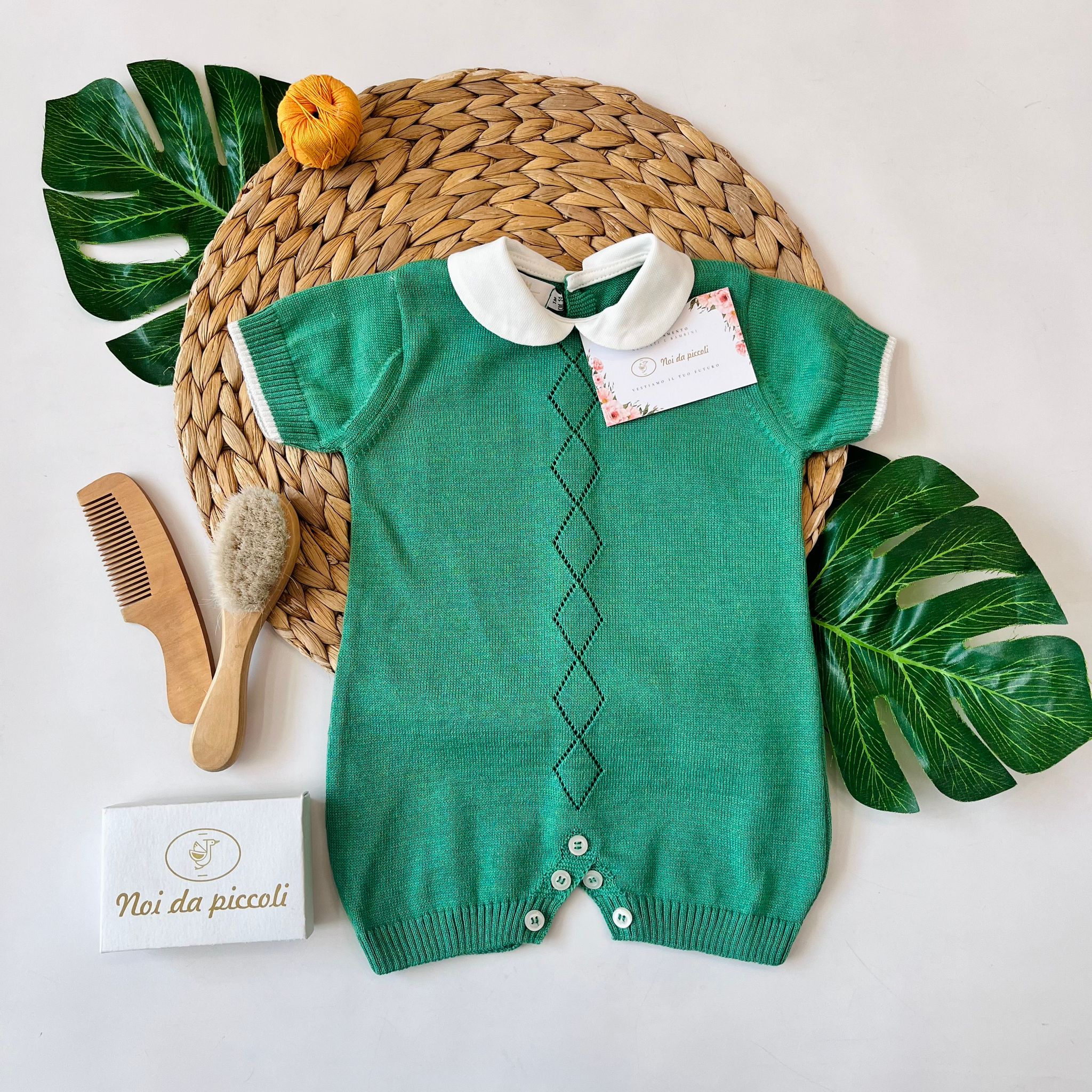 completo 2 pz IN FILO VERDE - Noi da piccoli