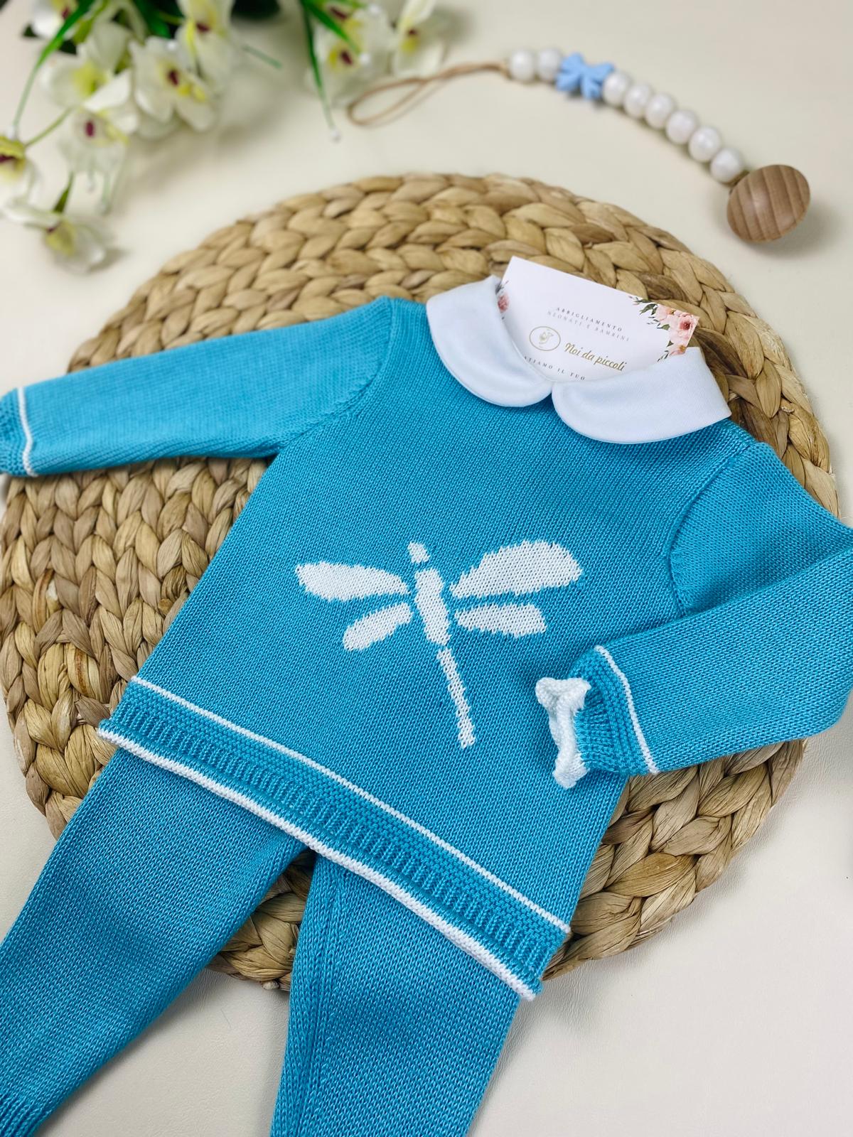 completo 2 pz Turchese - Noi da piccoli