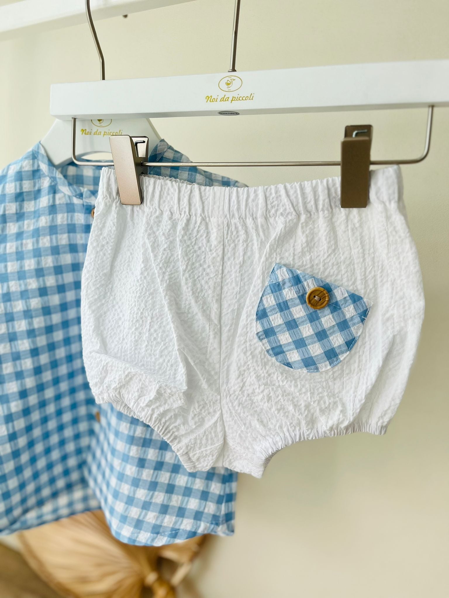 COMPLETO 2PZ CATANZARO 100 % COTONE CIELO - Noi da piccoli