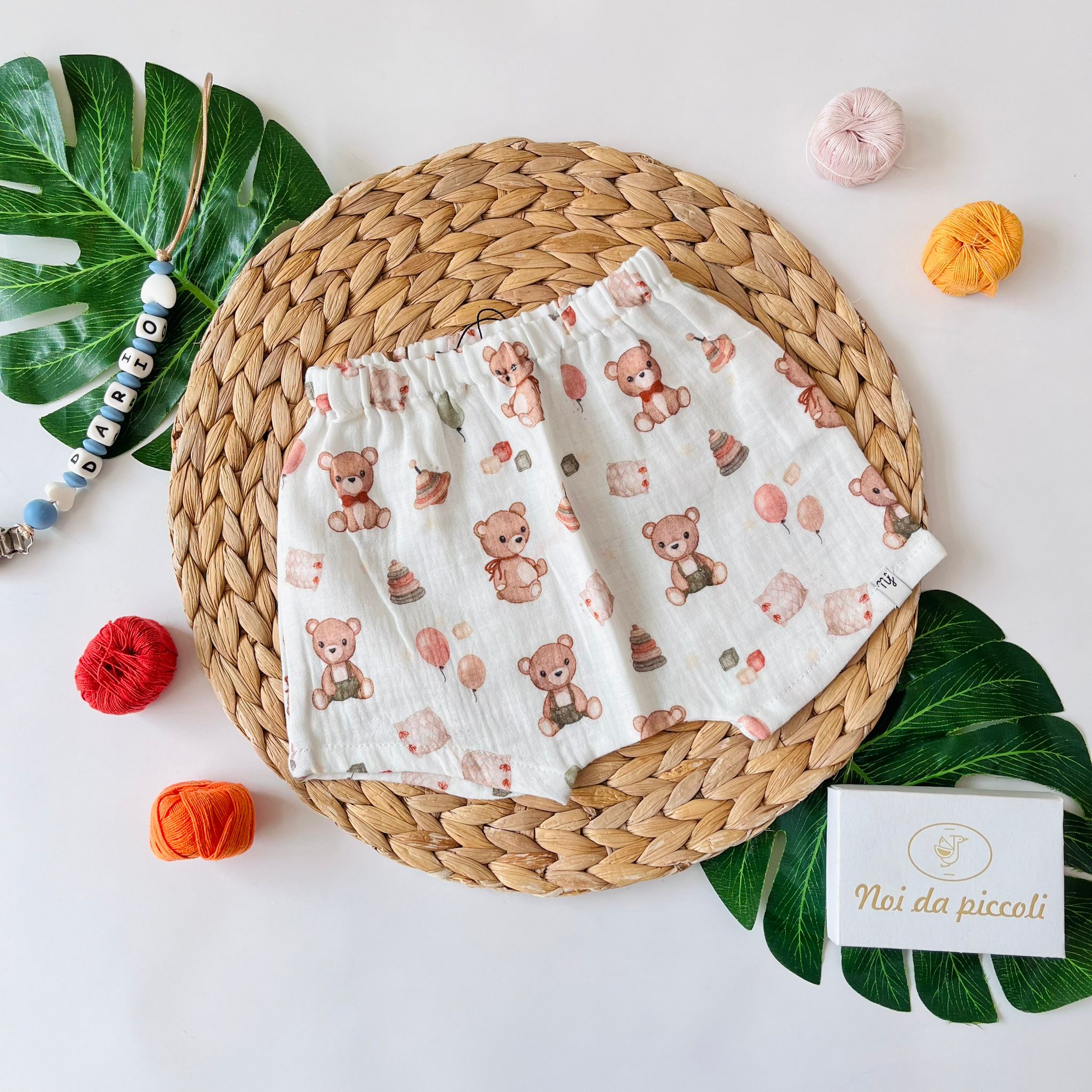 COMPLETO 2PZ COTONE E MUSSOLA VINTAGE - Noi da piccoli