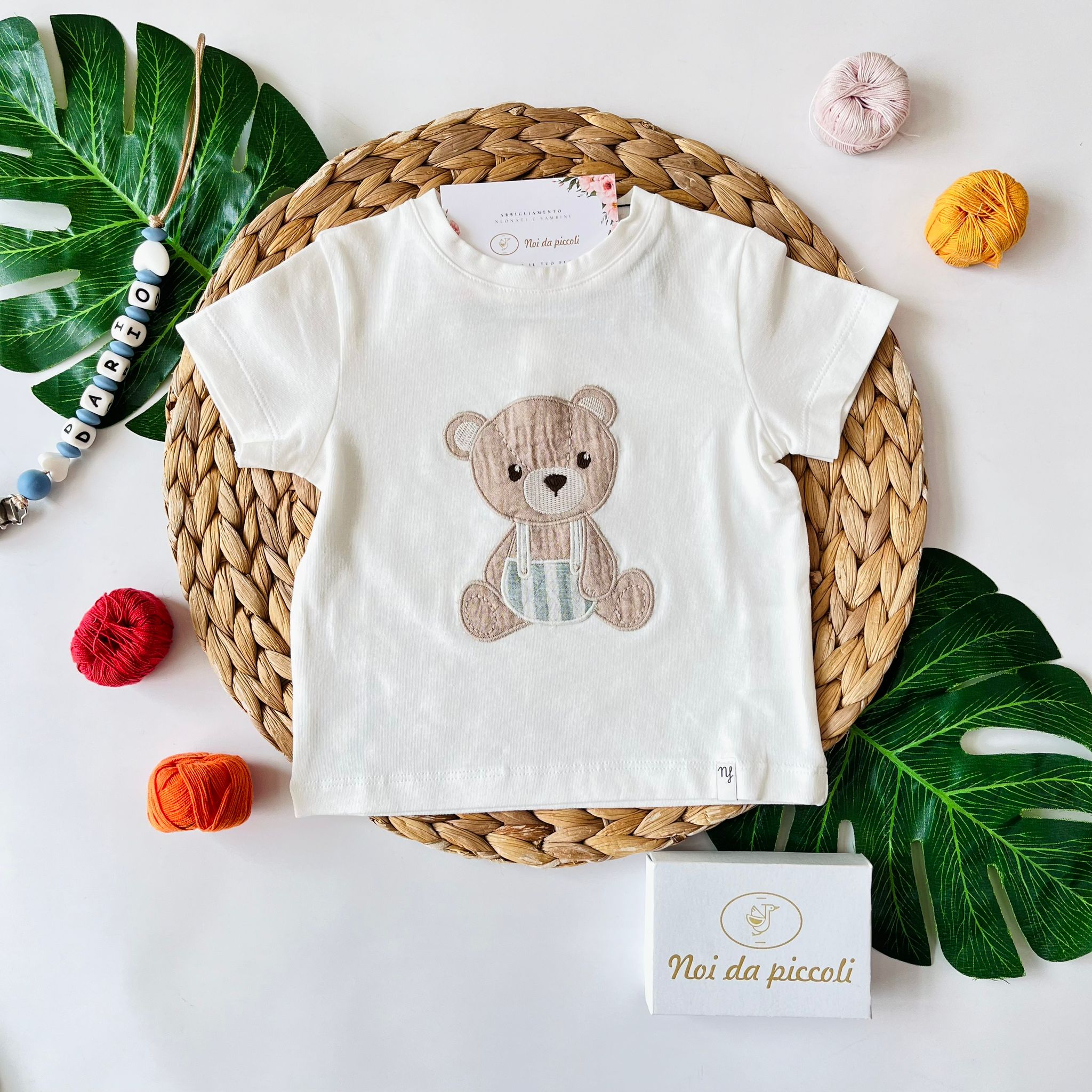 COMPLETO 2PZ COTONE E MUSSOLA VINTAGE - Noi da piccoli