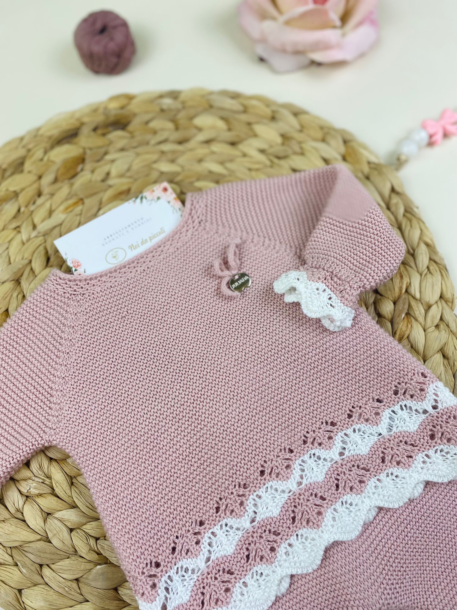 COMPLETO 2PZ Cotone Rosa - Noi da piccoli