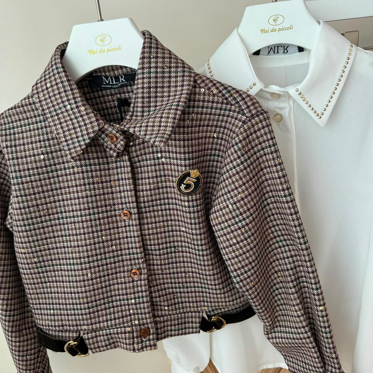 COMPLETO 3 Pezzi "Elegance Chic" BEIGE - Noi da piccoli