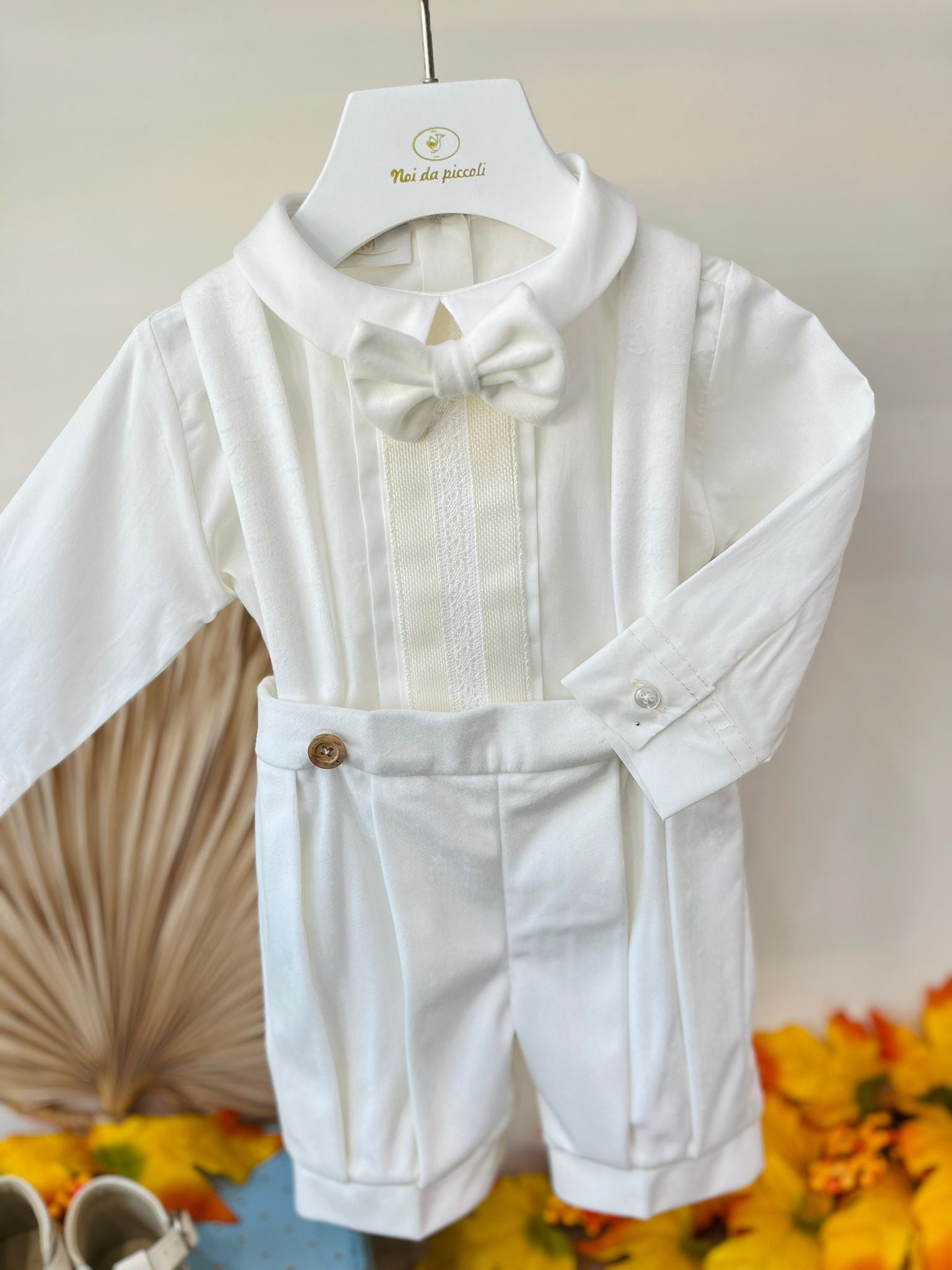 COMPLETO 3 PZ CERIMONIALE PANNA - Noi da piccoli