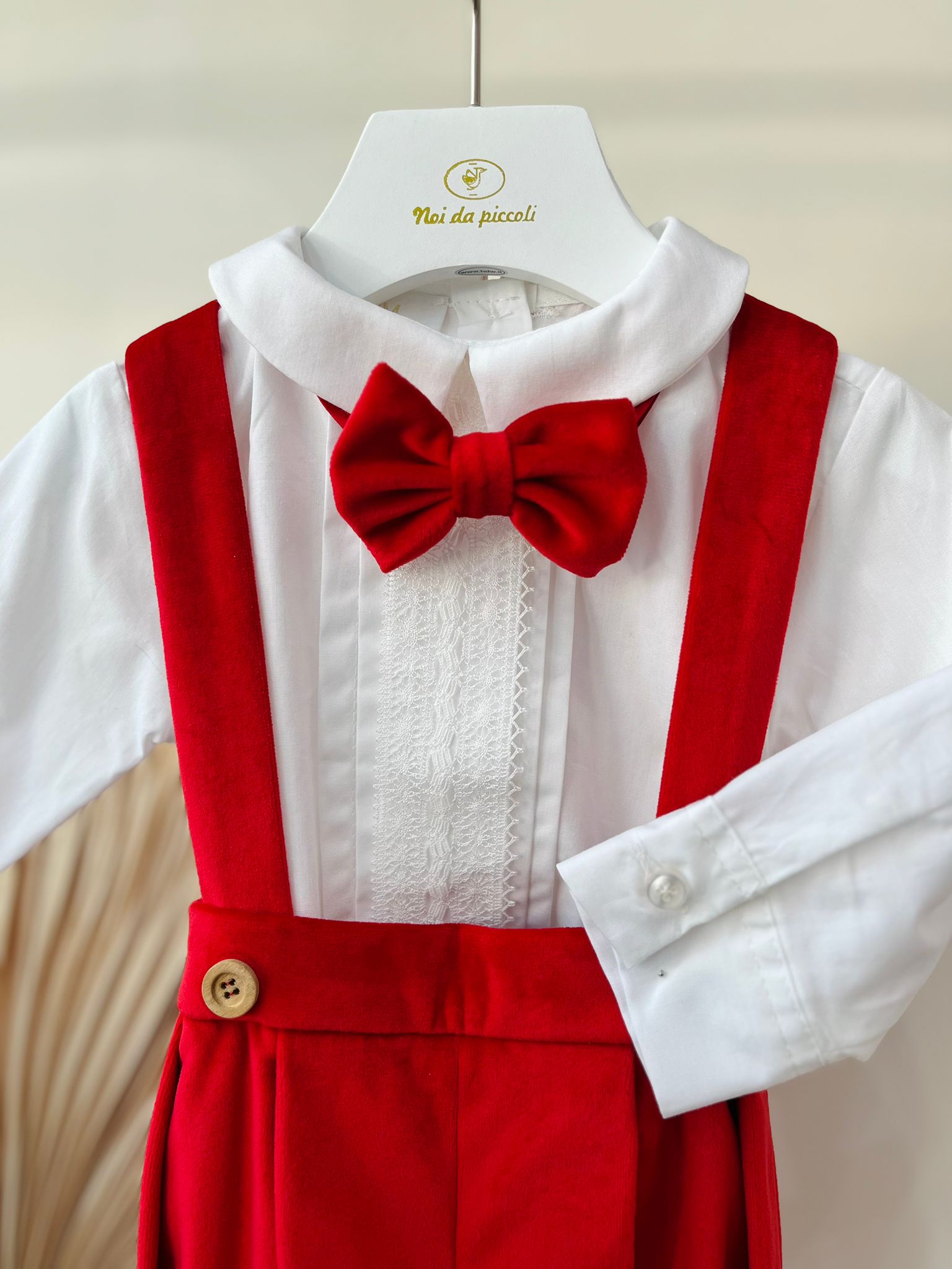 COMPLETO 3 PZ CERIMONIALE Rosso - Noi da piccoli