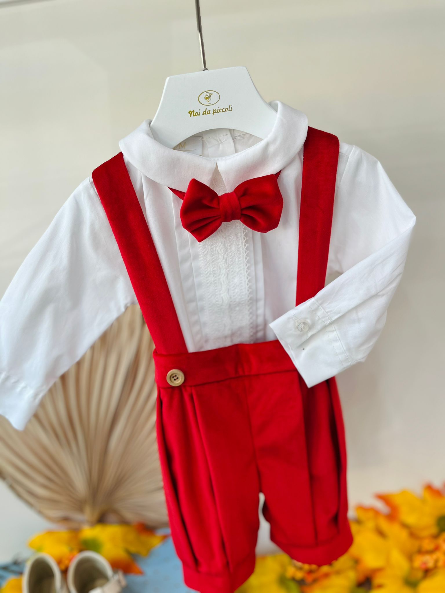 COMPLETO 3 PZ CERIMONIALE Rosso - Noi da piccoli