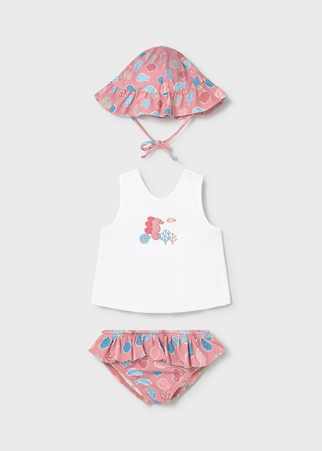 COMPLETO 3 PZ CON DISEGNINI ROSA - Noi da piccoli