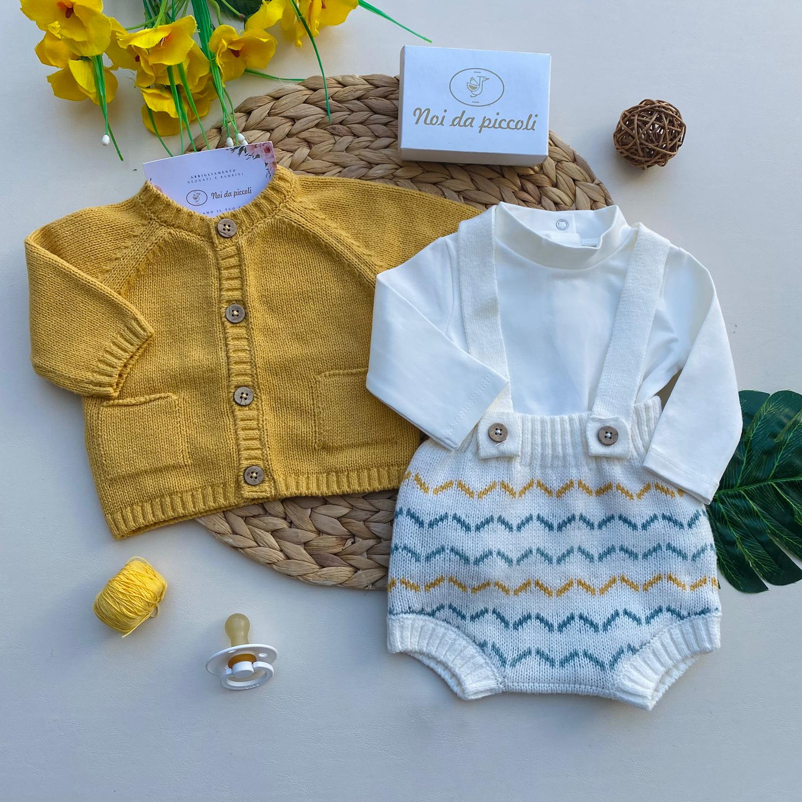 COMPLETO 3 PZ FILATO CALDO MANZANILLA - Noi da piccoli