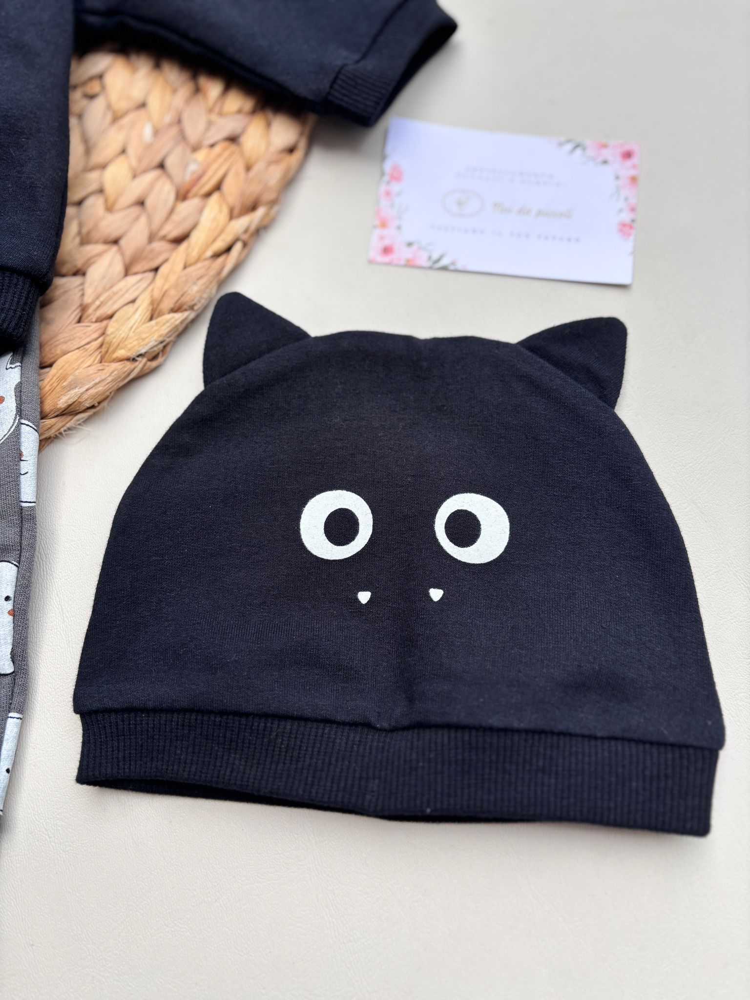 COMPLETO 3 PZ IN CALDO COTONE HALLOWEEN Nero - Noi da piccoli