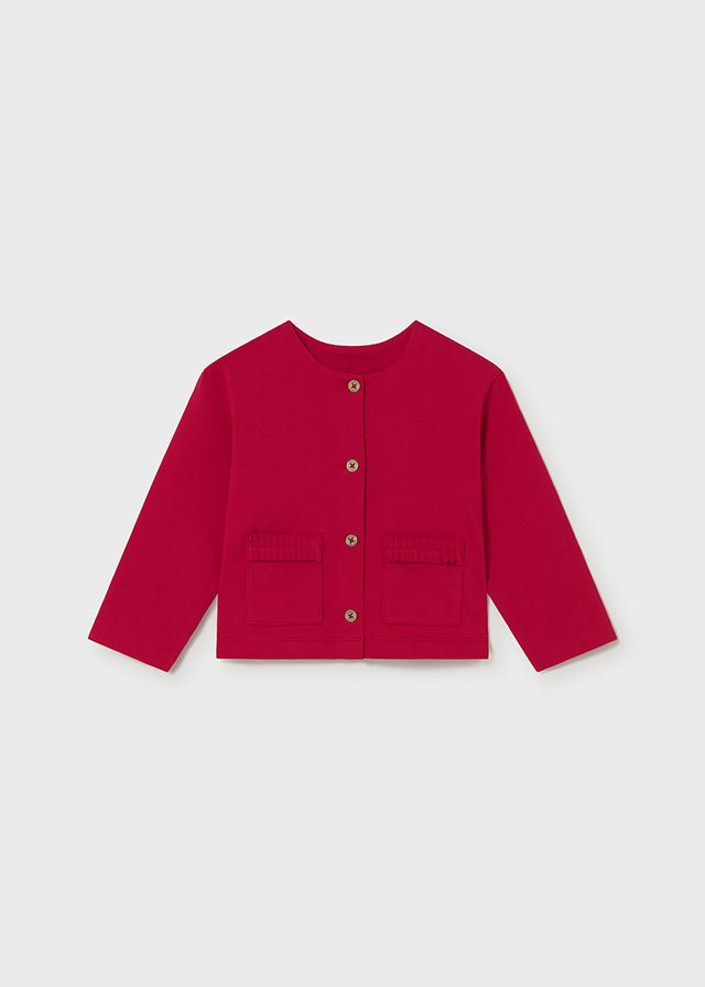 COMPLETO 3 PZ IN COTONE BIANCO ROSSO - Noi da piccoli