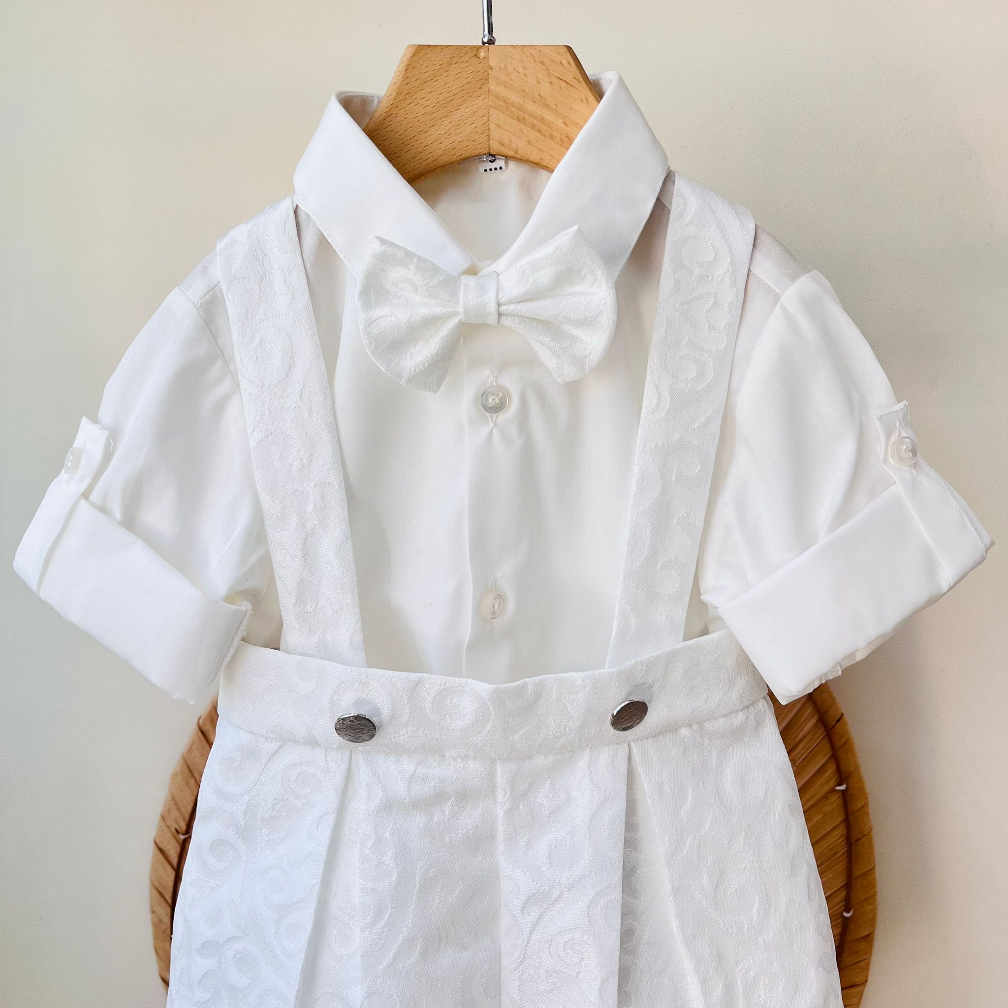 COMPLETO 3PZ PANNA JACQUARD - Noi da piccoli