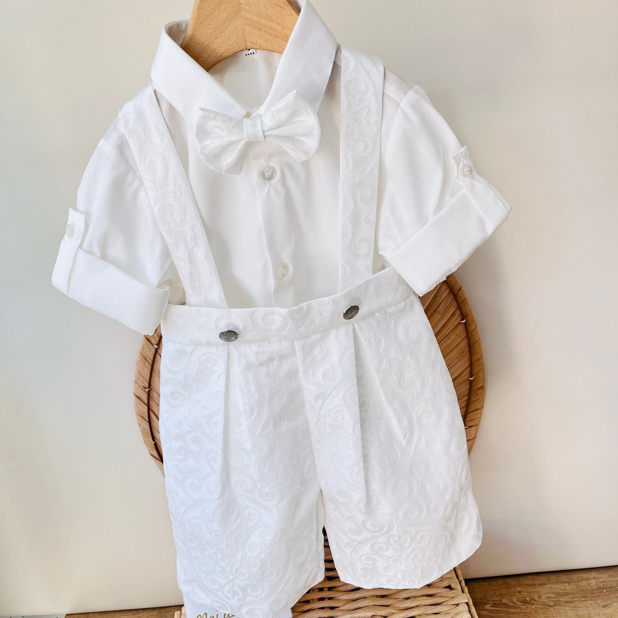 COMPLETO 3PZ PANNA JACQUARD - Noi da piccoli