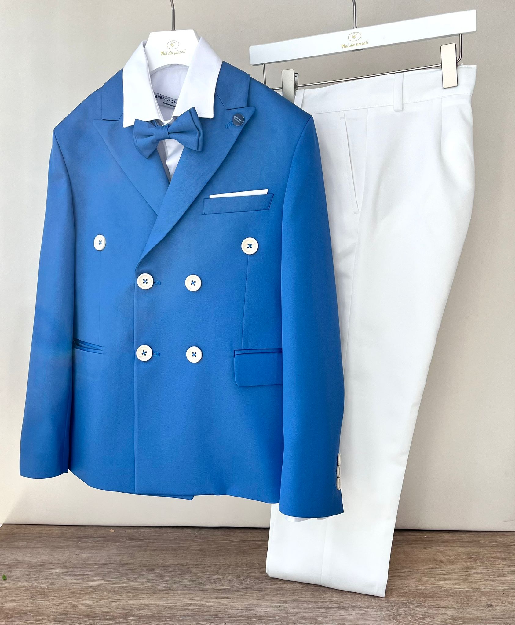 COMPLETO 4 PZ CERIMONIALE COBALTO - Noi da piccoli