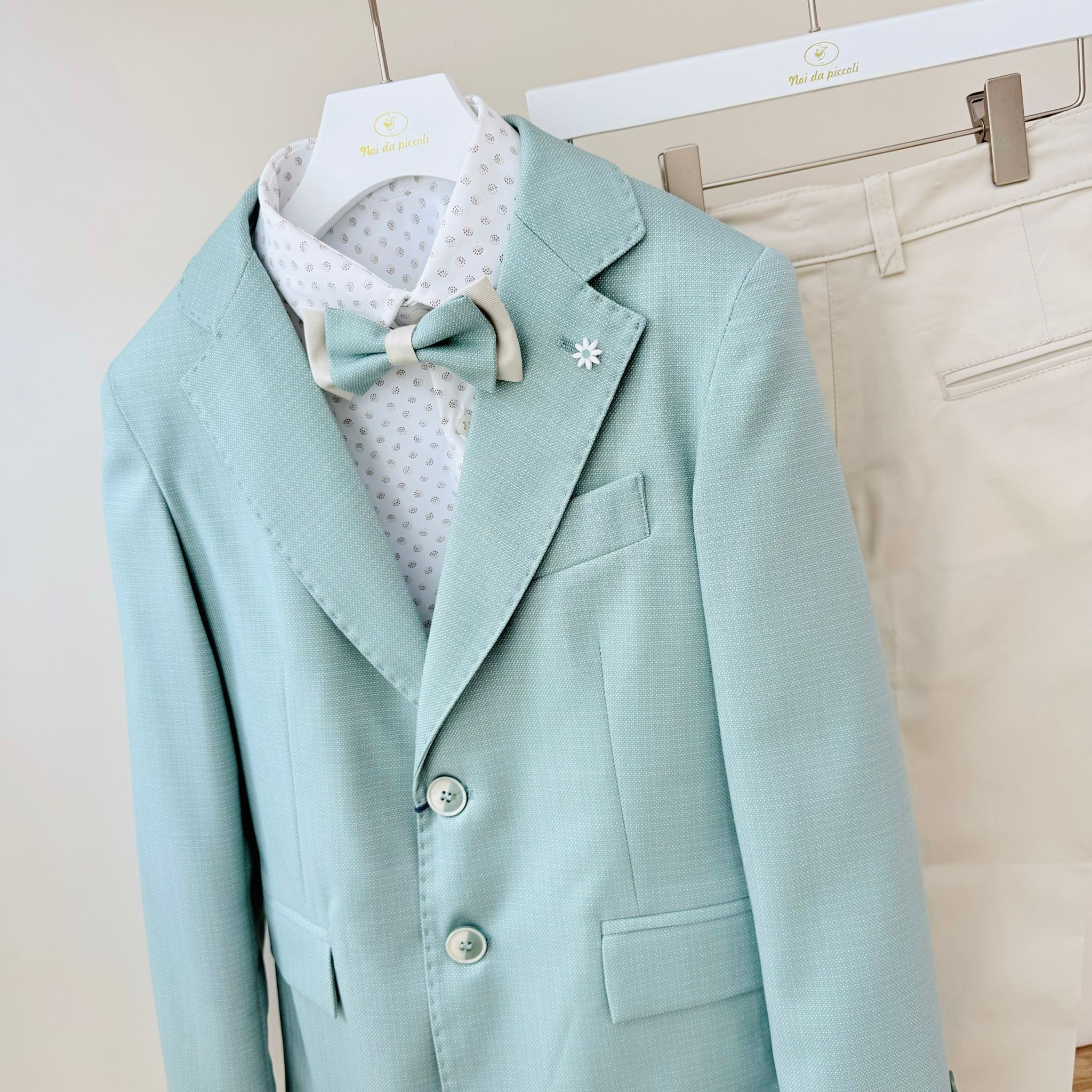 COMPLETO 4 PZ CERIMONIALE PATRICK VERDE - Noi da piccoli