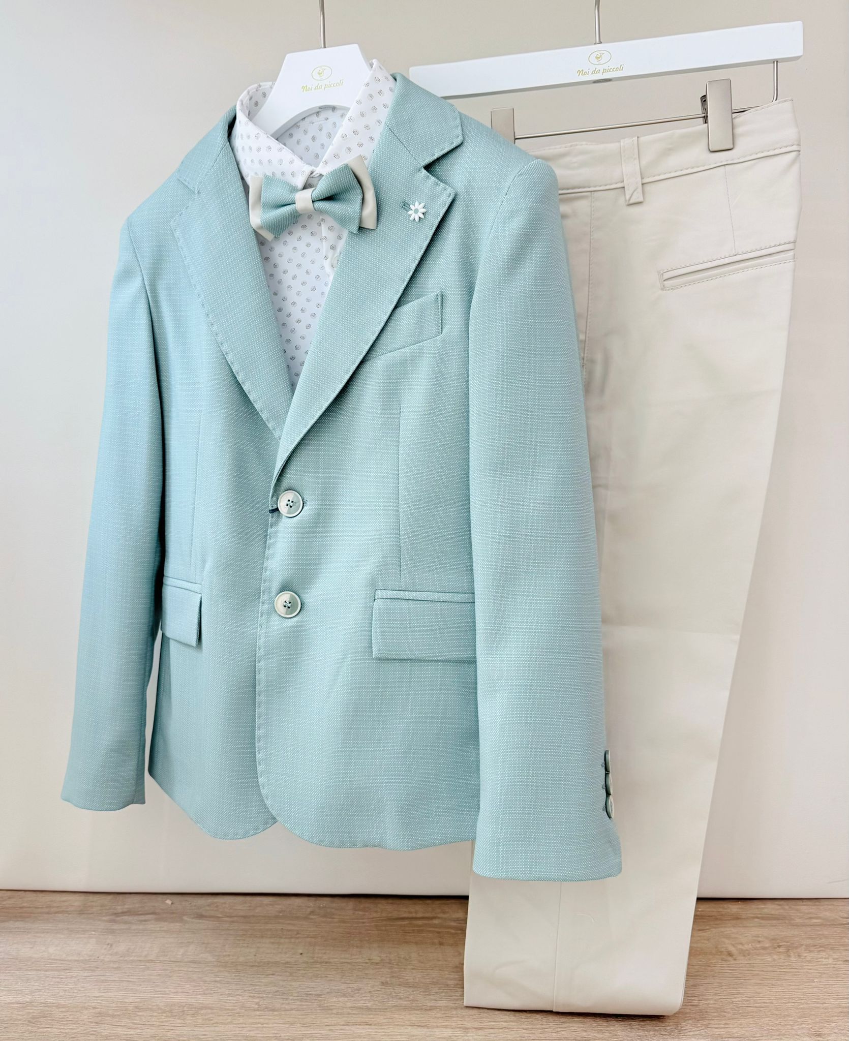 COMPLETO 4 PZ CERIMONIALE PATRICK VERDE - Noi da piccoli