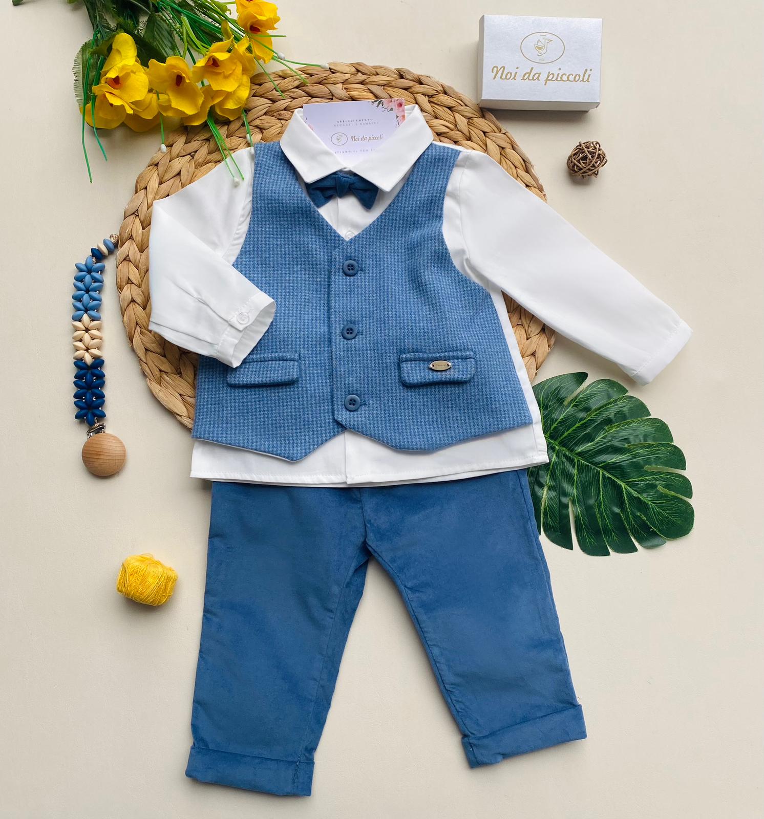 COMPLETO 4 PZ CON PAPILLON ARTICO - Noi da piccoli