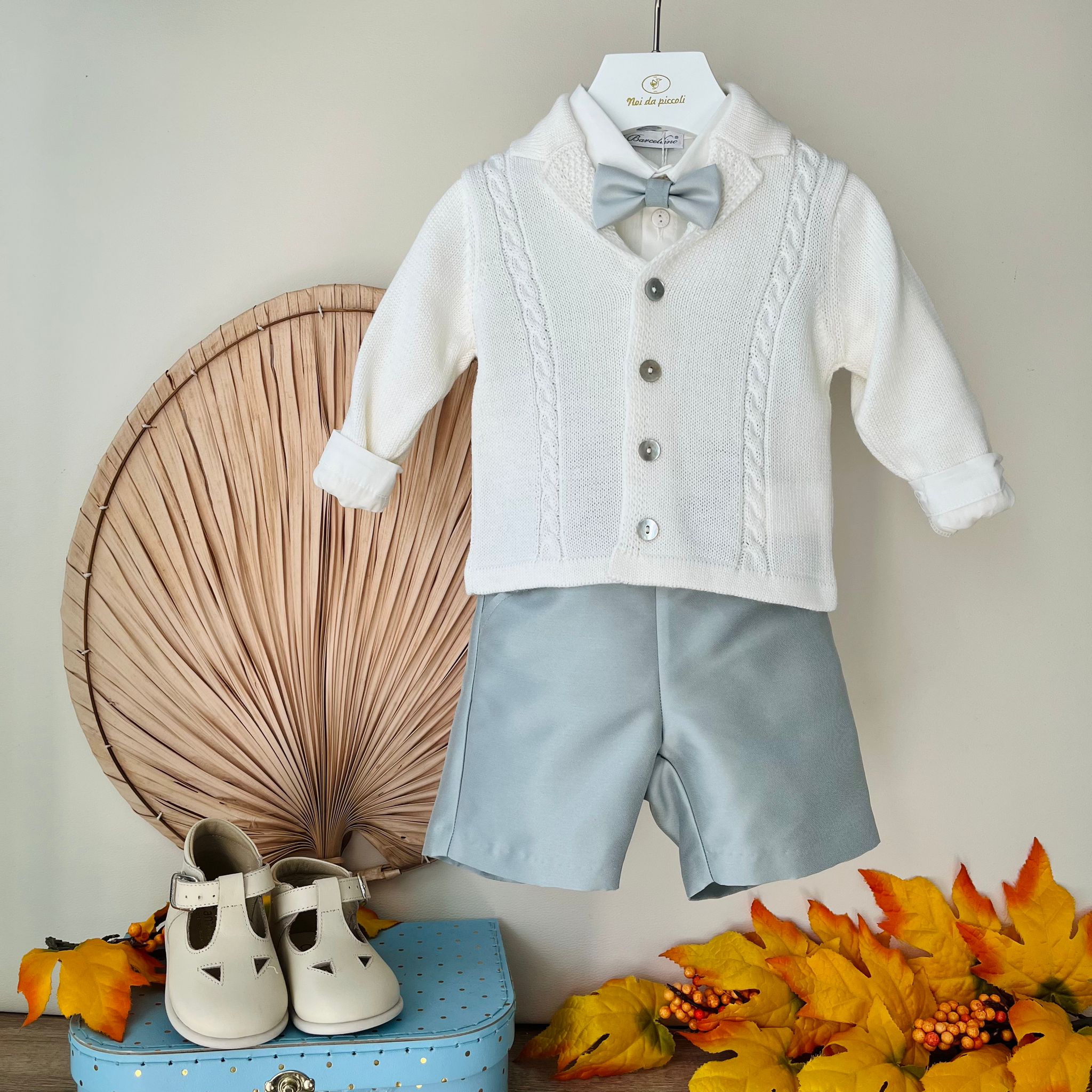 COMPLETO 4 PZ RASATO SALVIA - Noi da piccoli