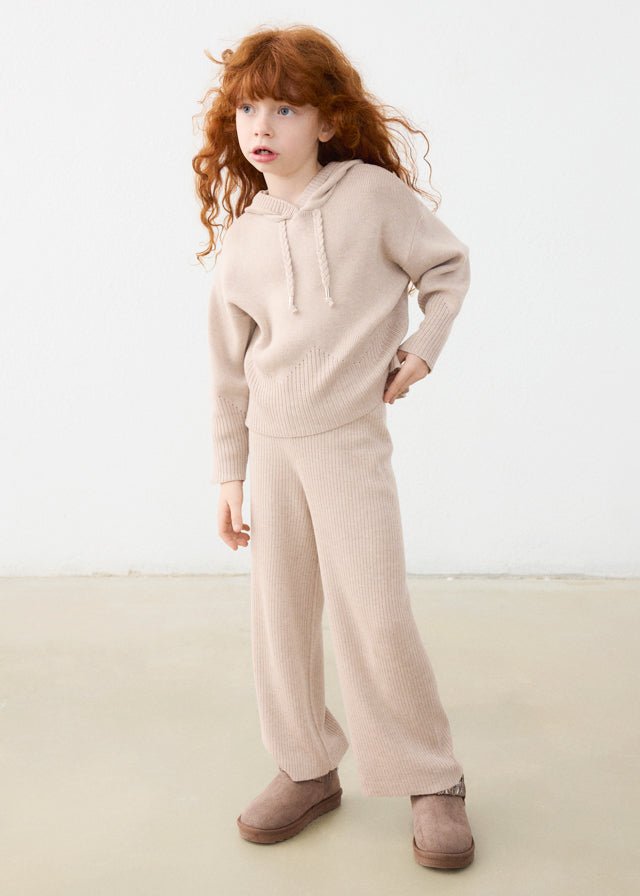 COMPLETO BEIGE IN COTONE CALDO - Noi da piccoli