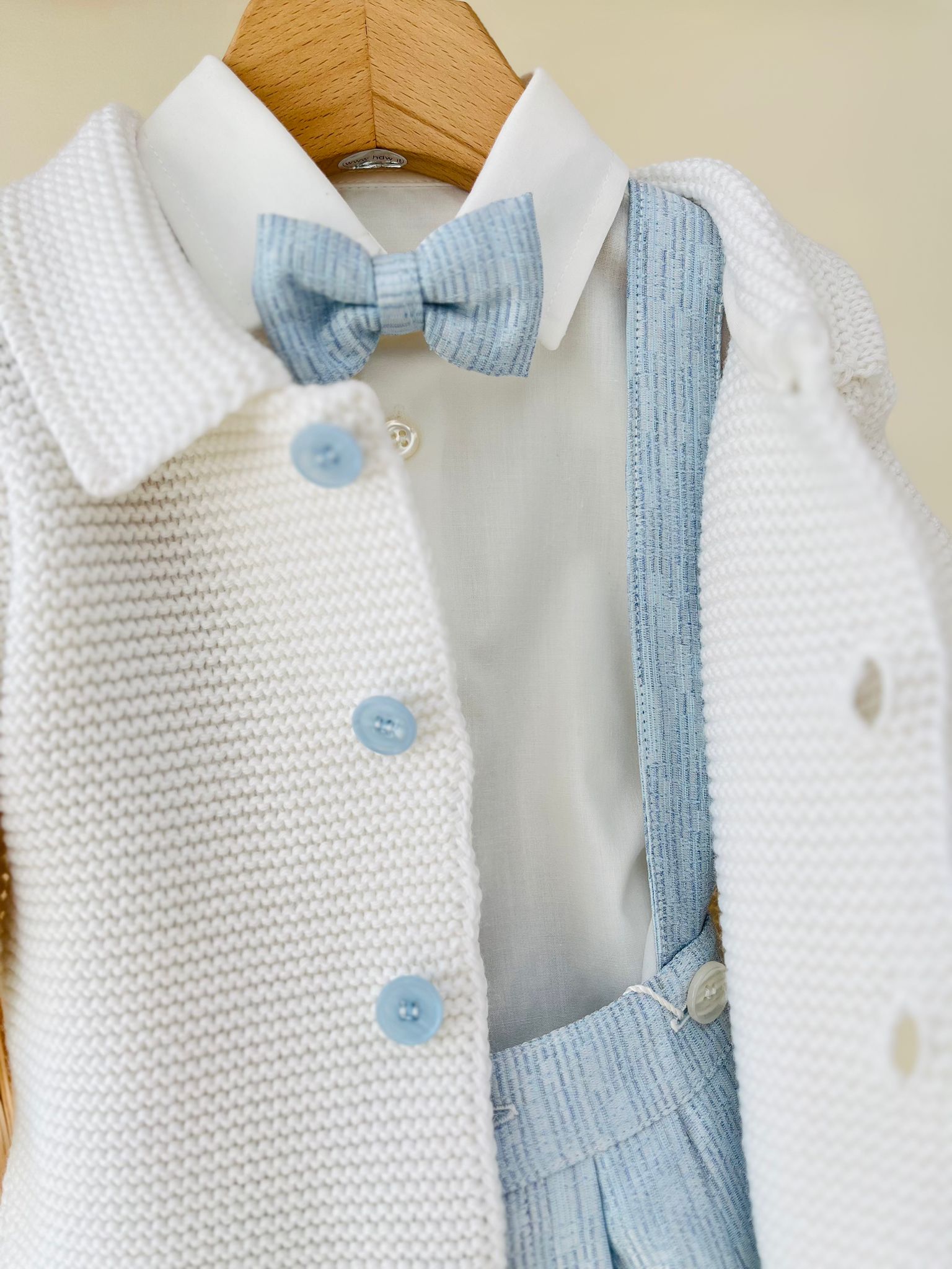 COMPLETO CERIMONIALE 4 PZ CIELO - Noi da piccoli