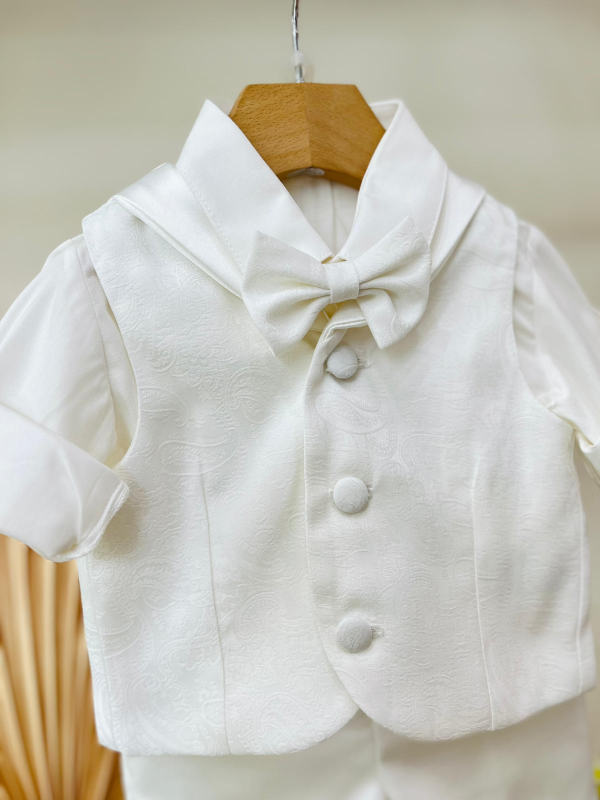 COMPLETO CERIMONIALE 4PZ PANNA - Noi da piccoli